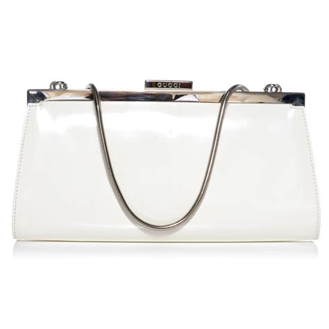 gucci white clutch|clutch Gucci original.